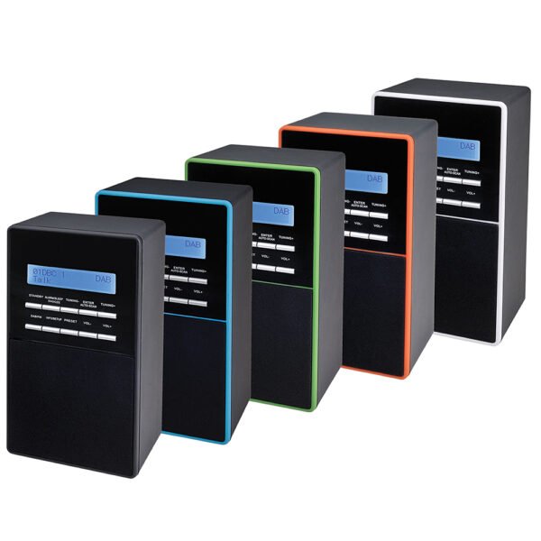 DENVER DAB-56C GREEN PORTABLE DAB+/FM DIGITAL RADIO WITH ALARM CLOCK